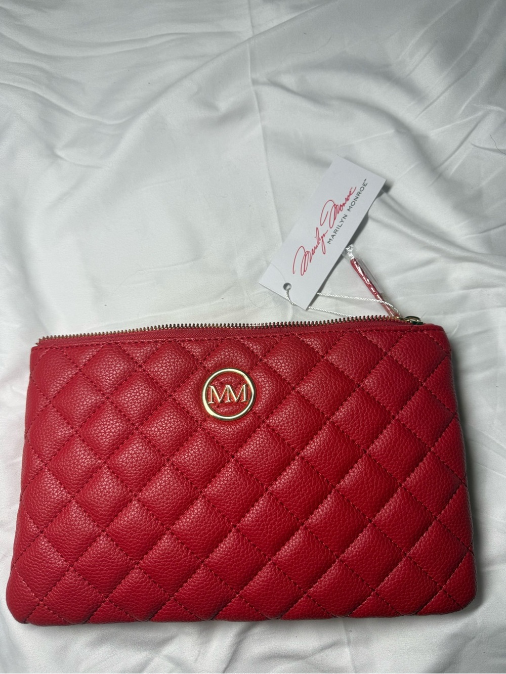 Marilyn Monroe Red Quilted Clutch Purse NWT
